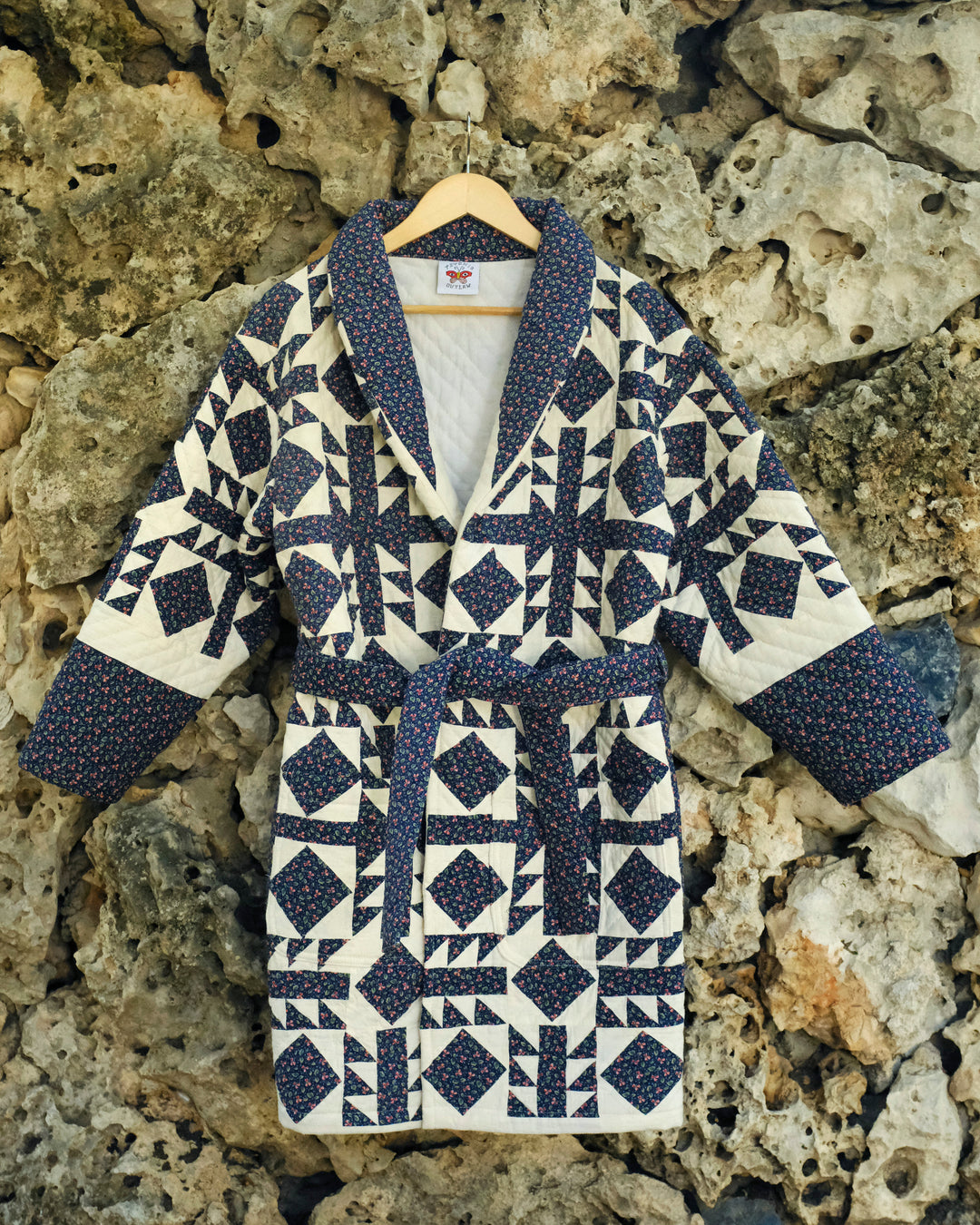 Flying Geese Quilt Robe Coat, S