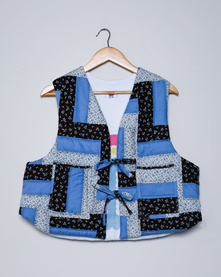 Patchwork Quilt Vest, S/M