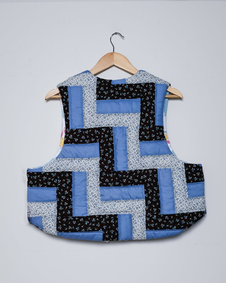 Patchwork Quilt Vest, S/M