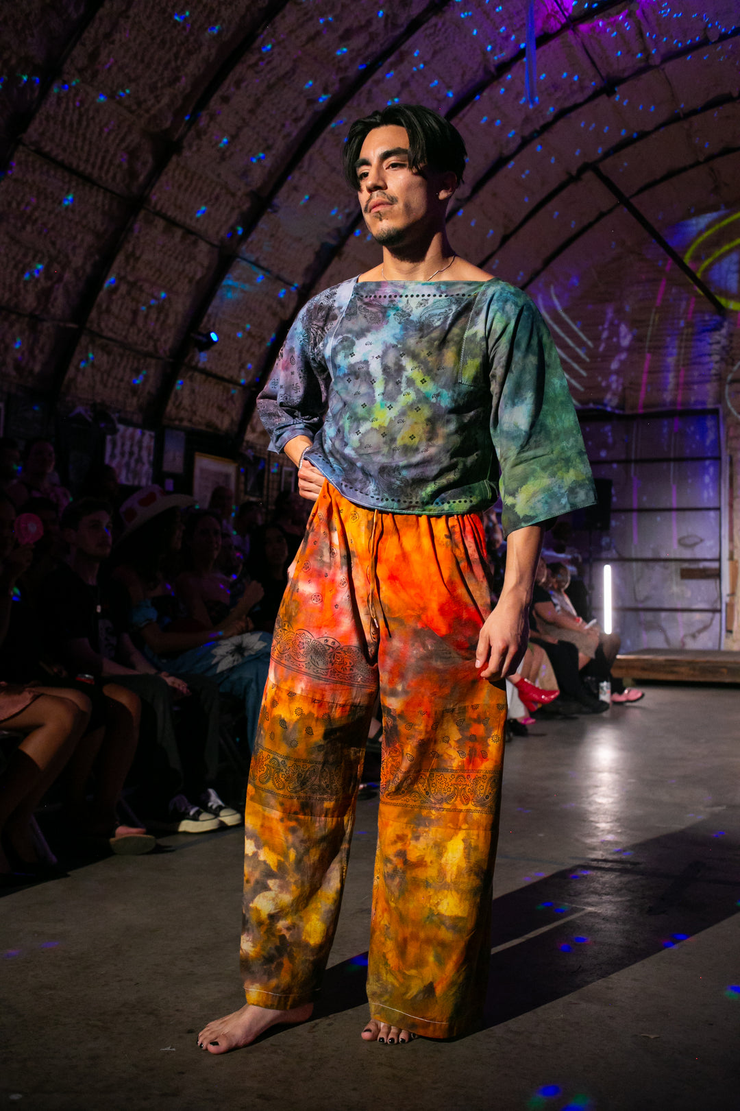Tie Dye Maxi Bandana Tee, S/M