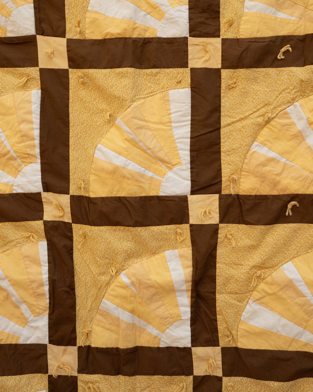 Hand Tied Fan Quilt Overalls