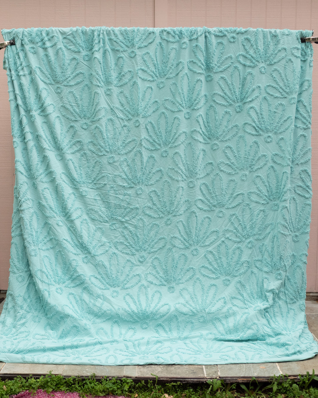 Seafoam Chenille Blanket Overalls