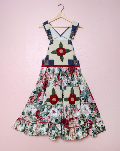 floral overall dress