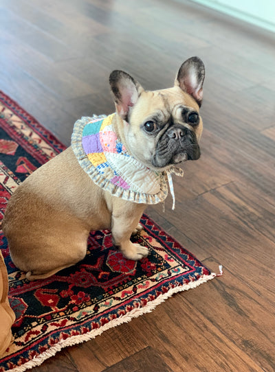 quilt shop scraps - tiny statement quilt collar