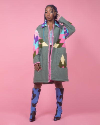 custom quilt jacket to duster charge