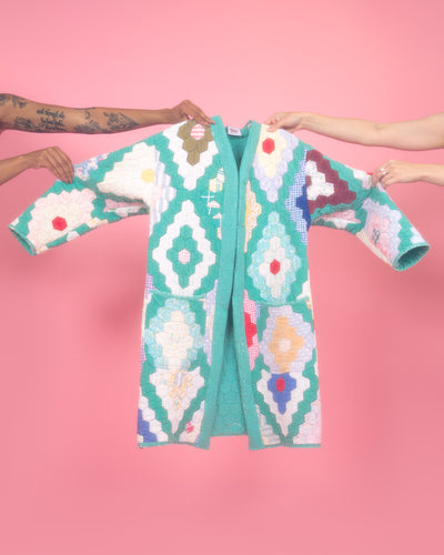 custom quilt jacket to duster charge